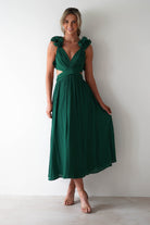 Phoebe Midaxi  | Forest Green - Oh Hello Clothing