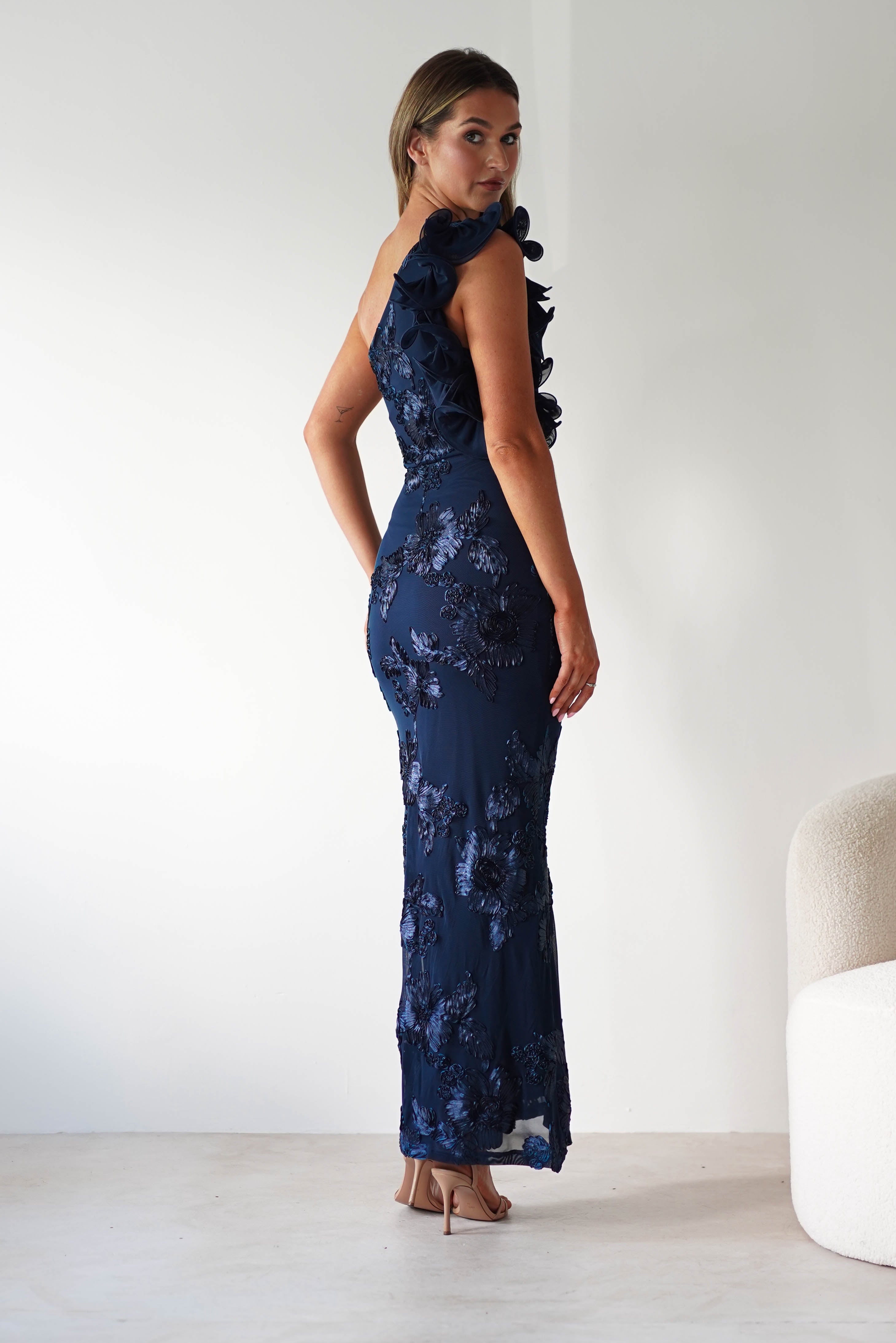 sasha Dresses 1*DONE- 64502519-SYDNEY IN NAVY (SAMPLE IN OFFICE)