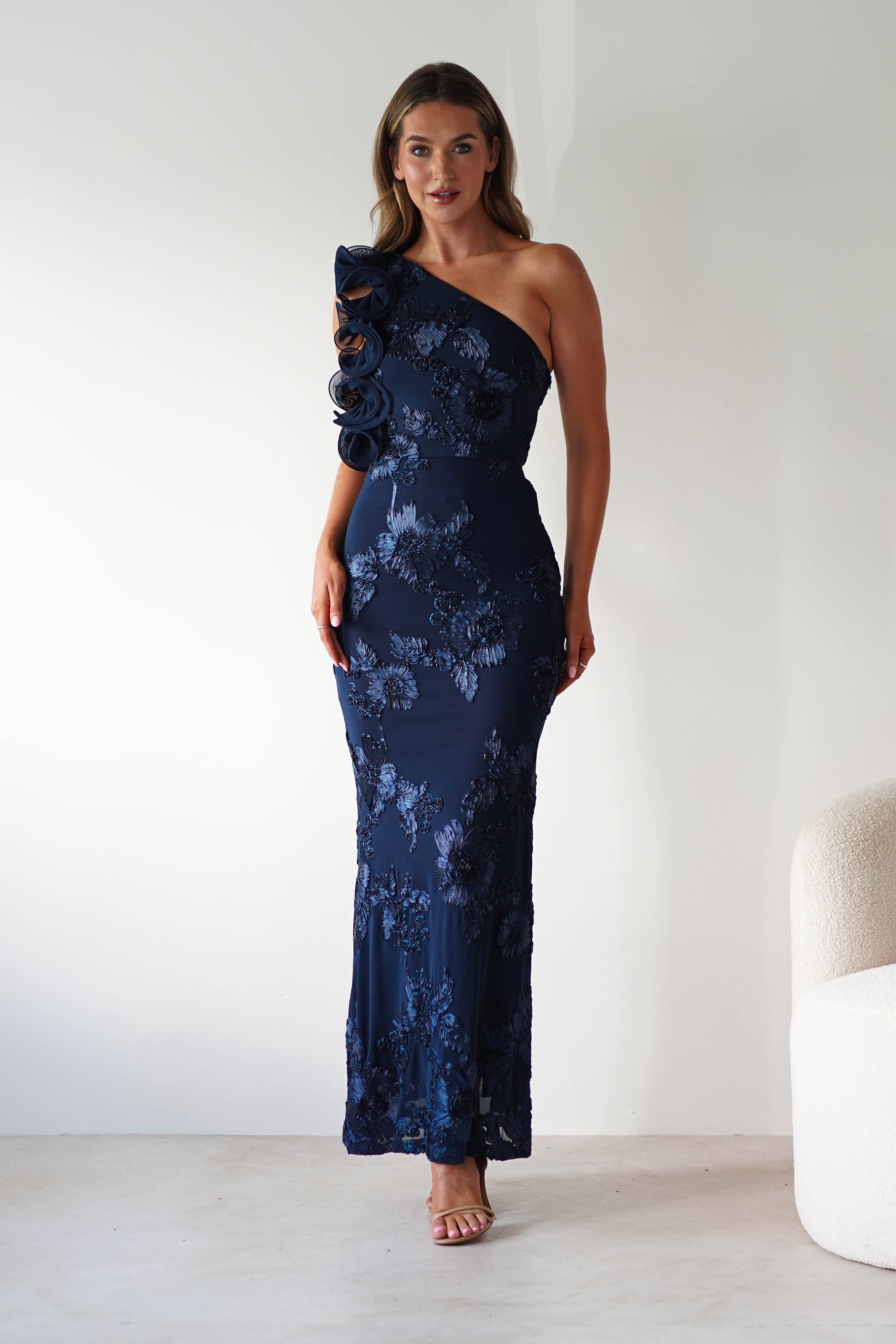sasha Dresses 1*DONE- 64502519-SYDNEY IN NAVY (SAMPLE IN OFFICE)