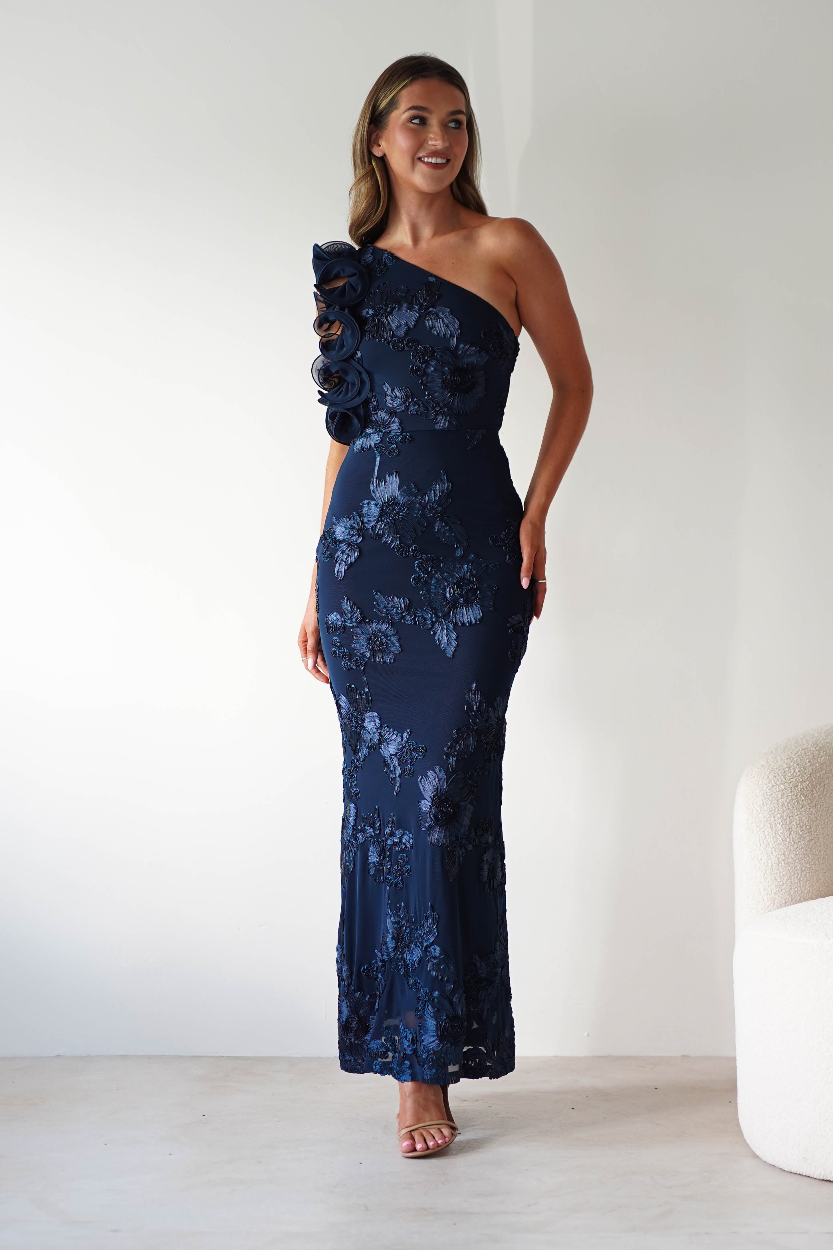 sasha Dresses 1*DONE- 64502519-SYDNEY IN NAVY (SAMPLE IN OFFICE)