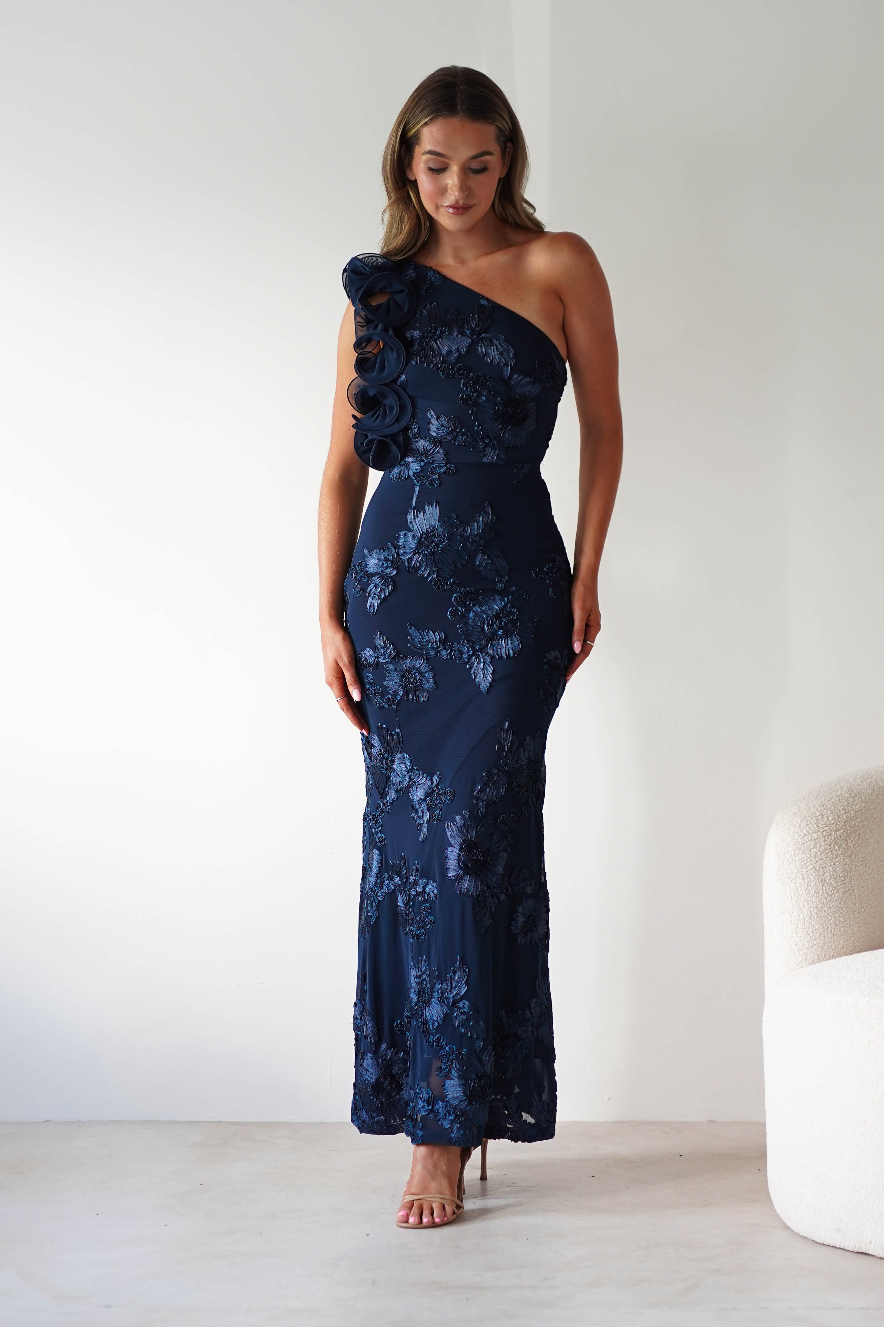 sasha Dresses 1*DONE- 64502519-SYDNEY IN NAVY (SAMPLE IN OFFICE)