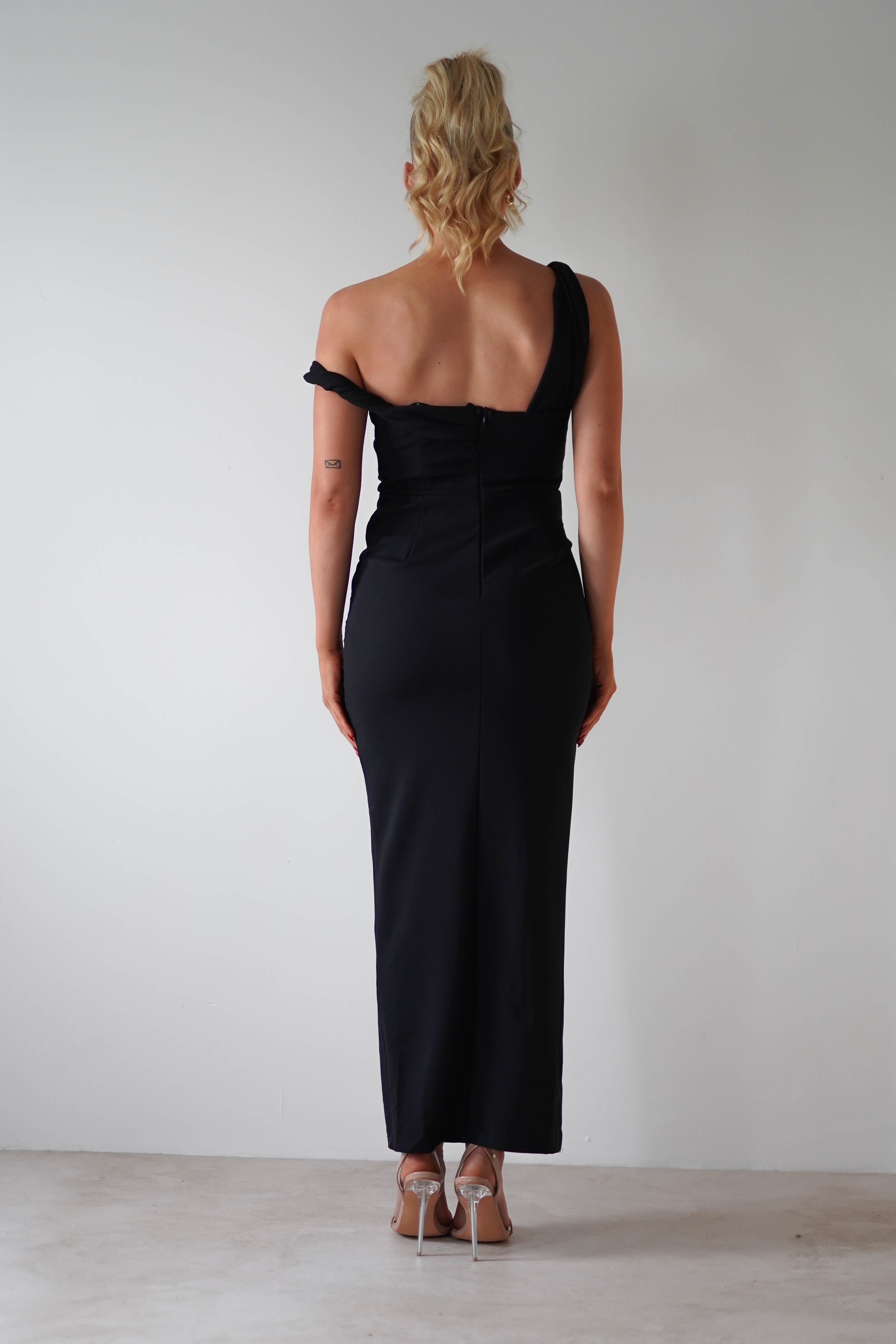 Eloise Bodycon Midaxi Dress | Black - Oh Hello Clothing