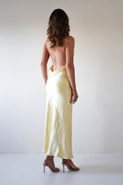 Bayleigh Soft Satin Maxi  | Yellow - Oh Hello Clothing