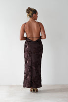 SASHA Dresses 1*DONE - 64623D06 CHOCOLATE MAXI LIKE HALSEY