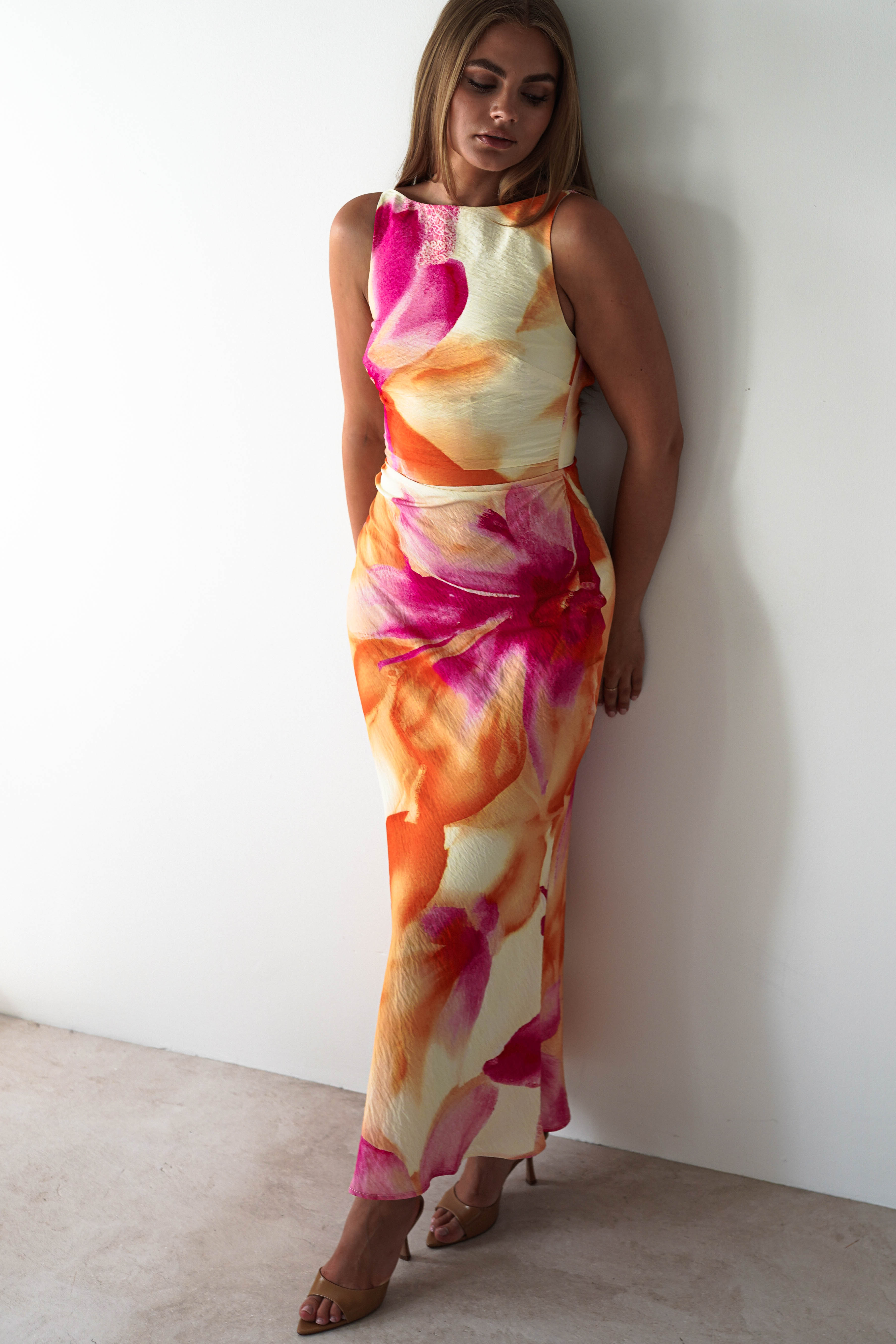 SASHA Dresses 1 *DONE 64674J03 ORANGE MAXI - LIKE LILY