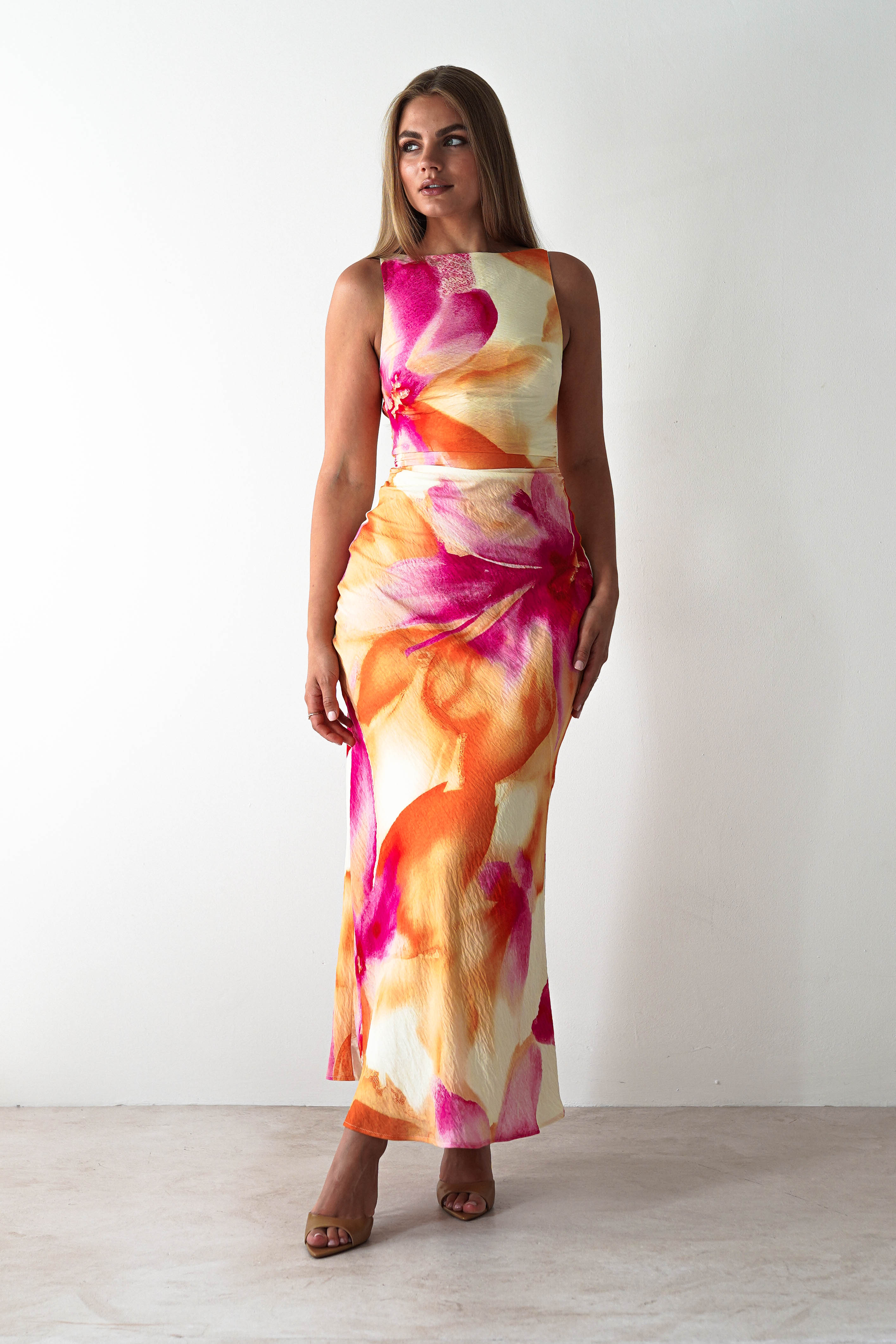 SASHA Dresses 1 *DONE 64674J03 ORANGE MAXI - LIKE LILY