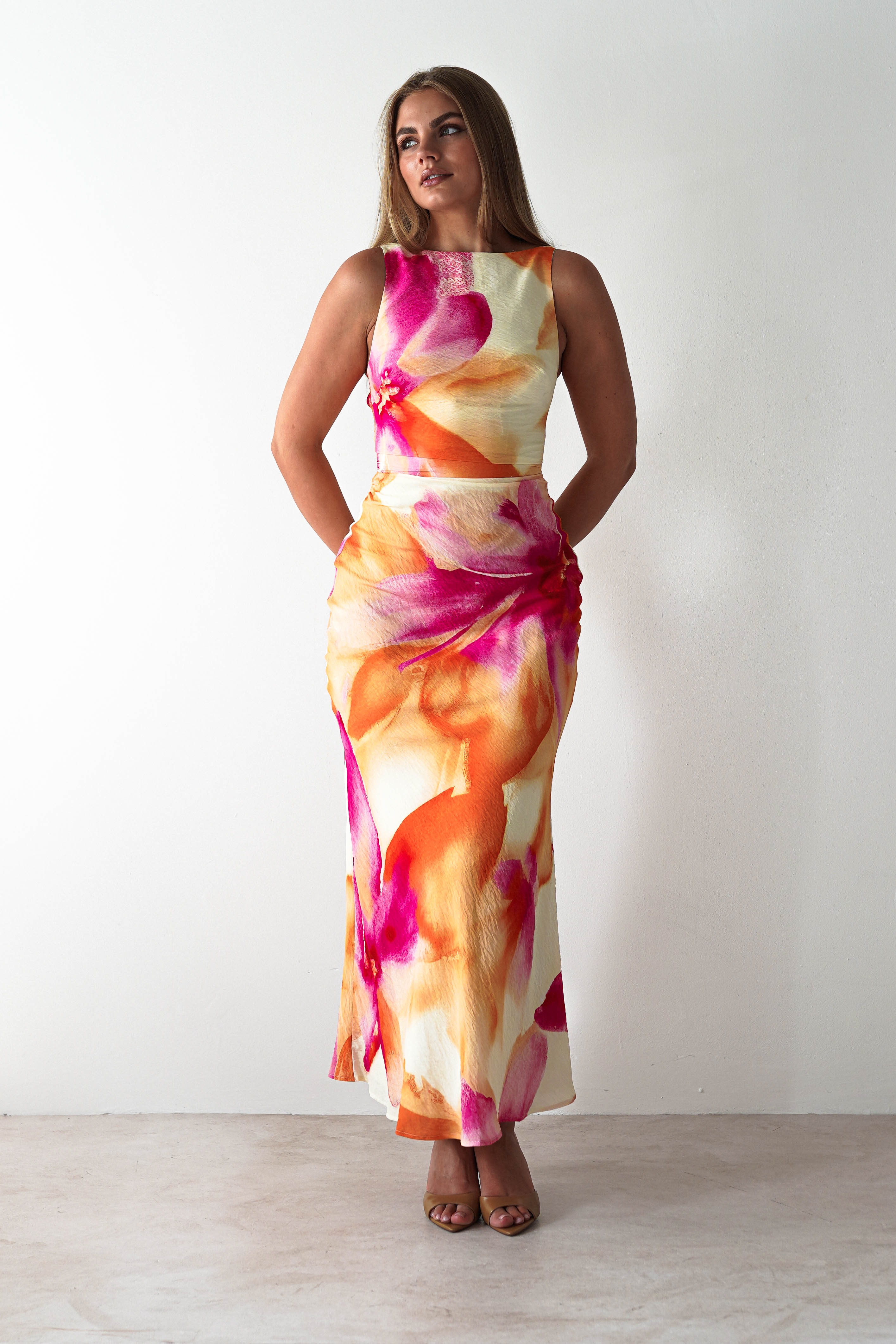 SASHA Dresses 1 *DONE 64674J03 ORANGE MAXI - LIKE LILY