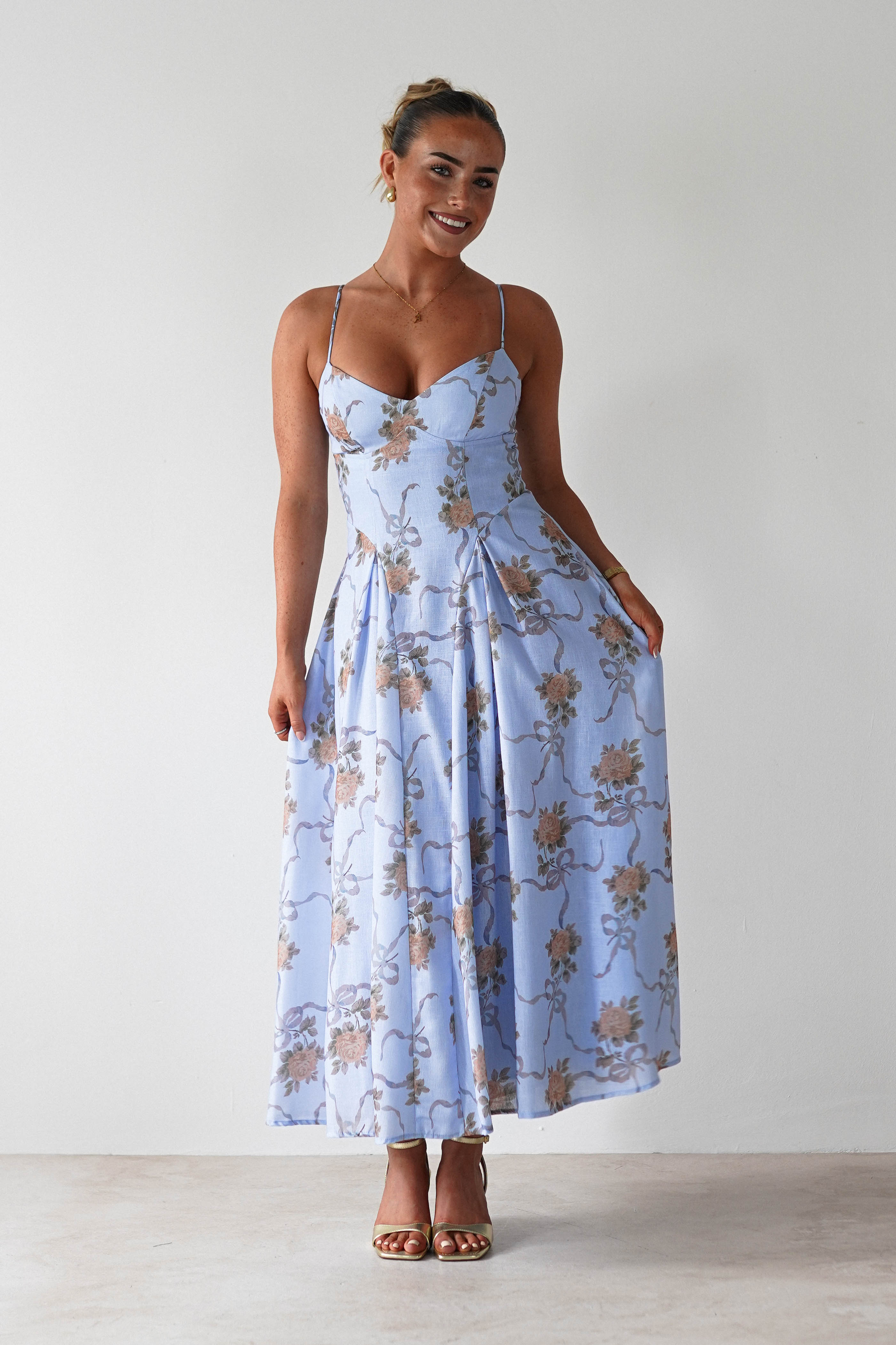 SASHA Dresses 1*DONE - 64704D09 BLUE MAXI - SASHA
