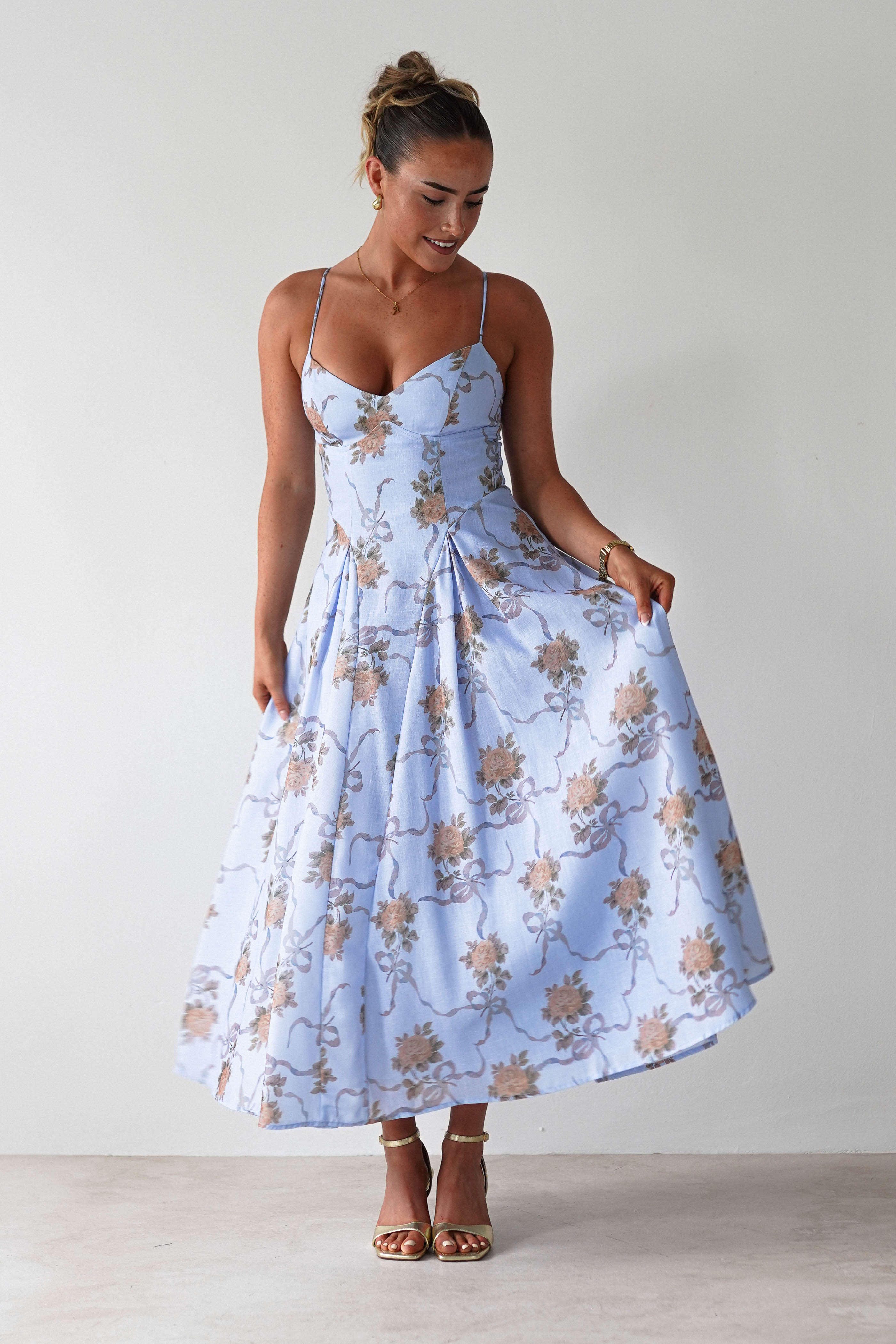 SASHA Dresses 1*DONE - 64704D09 BLUE MAXI - SASHA