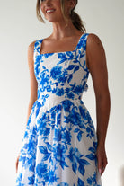 Maisie Floral Skater Maxi  | Blue 