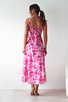 Maisie Floral Skater Maxi  | Pink 