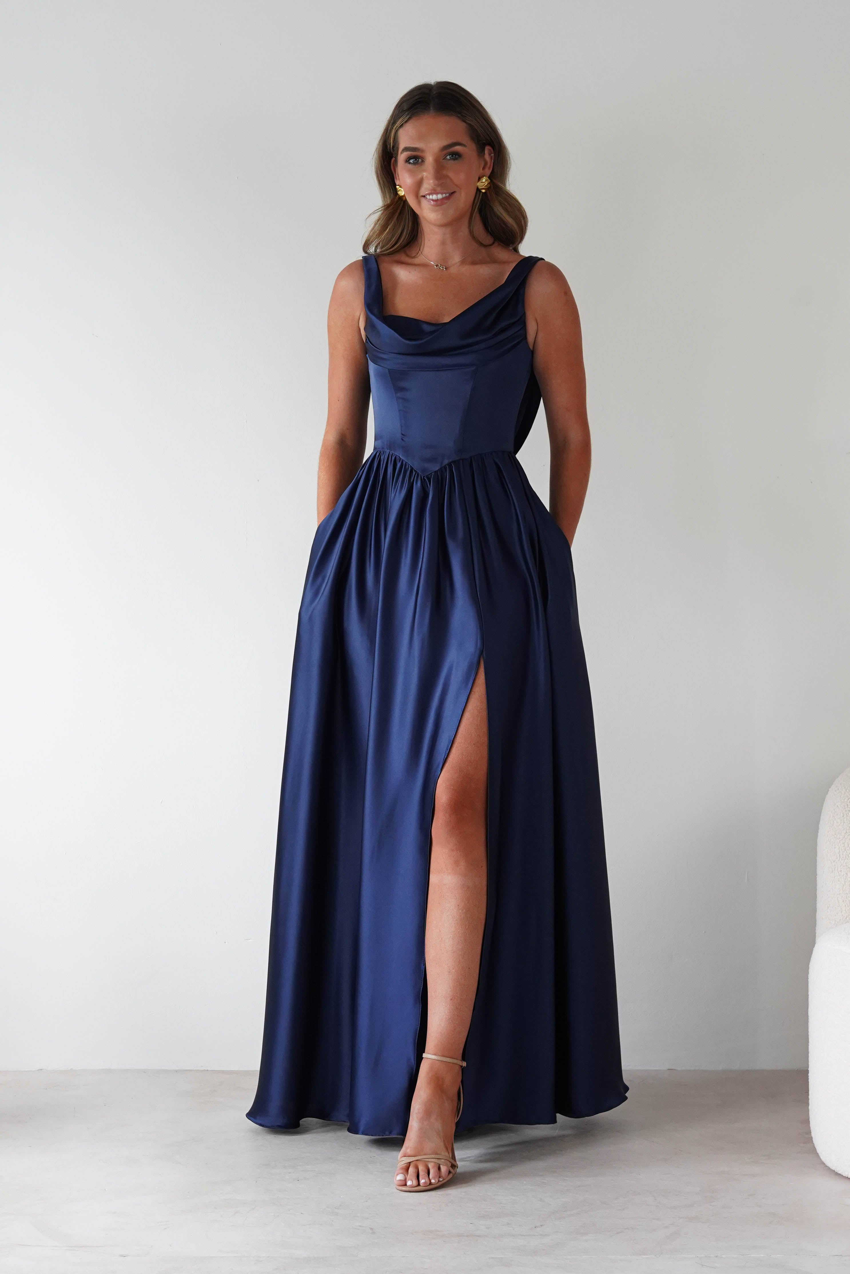 Cinderella Dresses 1*DONE -7446-CINDERALLA - NAVYGOWN