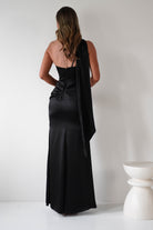 Aletta Soft Satin Maxi Gown | Black - Oh Hello Clothing