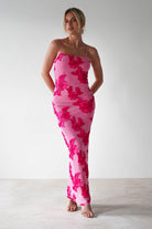 Adora Floral Mesh Maxi  | Pink | Wedding Guest es