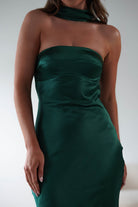 Alice Soft Satin Maxi  | Emerald Green - Oh Hello Clothing