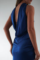 Alice Soft Satin Maxi  | Navy - Oh Hello Clothing