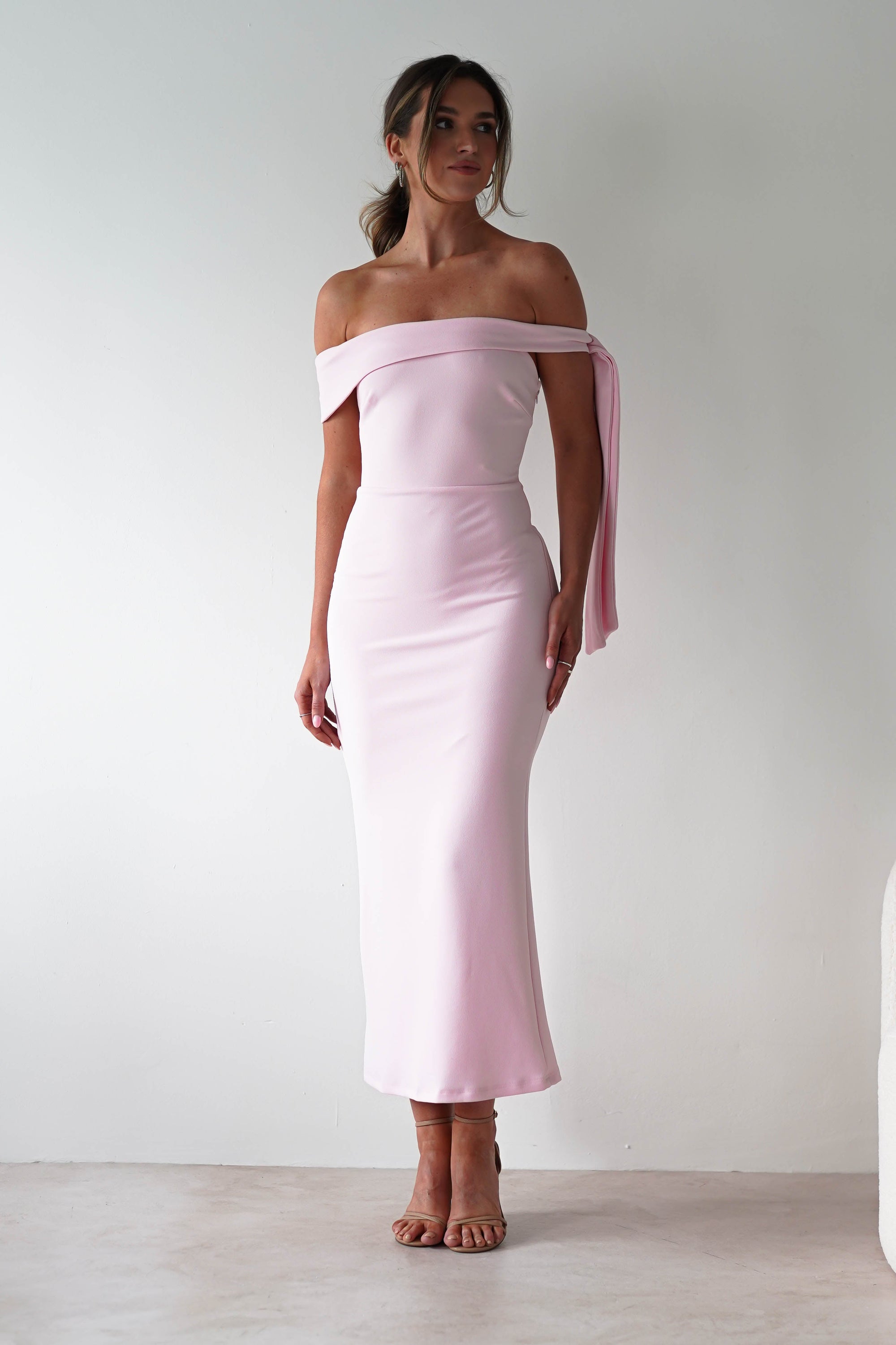 Amalthea Off the Shoulder Midaxi | Pink | Oh Hello Clothing | XS (6)
