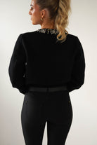 Chenna Embellished Cardigan | Black - Oh Hello Clothing