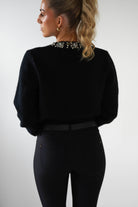 Chenna Embellished Cardigan | Black - Oh Hello Clothing