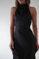 Capriana Pearl Back Maxi  | Black - Oh Hello Clothing