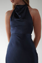 Capriana Pearl Back Maxi  | Navy - Oh Hello Clothing