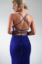 Cataleya Rhinestone Bodycon Gown | Royal Blue - Oh Hello Clothing