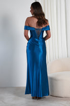 Serena Off The Shoulder Gown | Peacock - Oh Hello Clothing