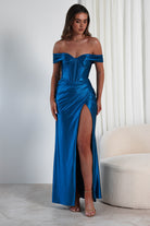 Serena Off The Shoulder Gown | Peacock - Oh Hello Clothing