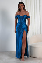 Serena Off The Shoulder Gown | Peacock - Oh Hello Clothing