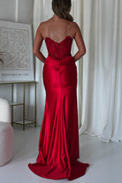 Raquel Bodycon Embellished Gown | Red - Oh Hello Clothing