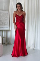 Raquel Bodycon Embellished Gown | Red - Oh Hello Clothing