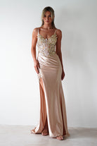 Cinderella Debs & Prom Dresses Regina Embellished Bodice Gown | Champagne/Gold