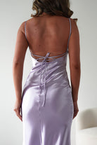 Celinee Satin Maxi Gown | Lilac - Oh Hello Clothing
