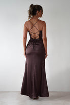 Cinderella Dresses 1*DONE -CINDERALLA-7483-BROWN STRAPLESS GOWN