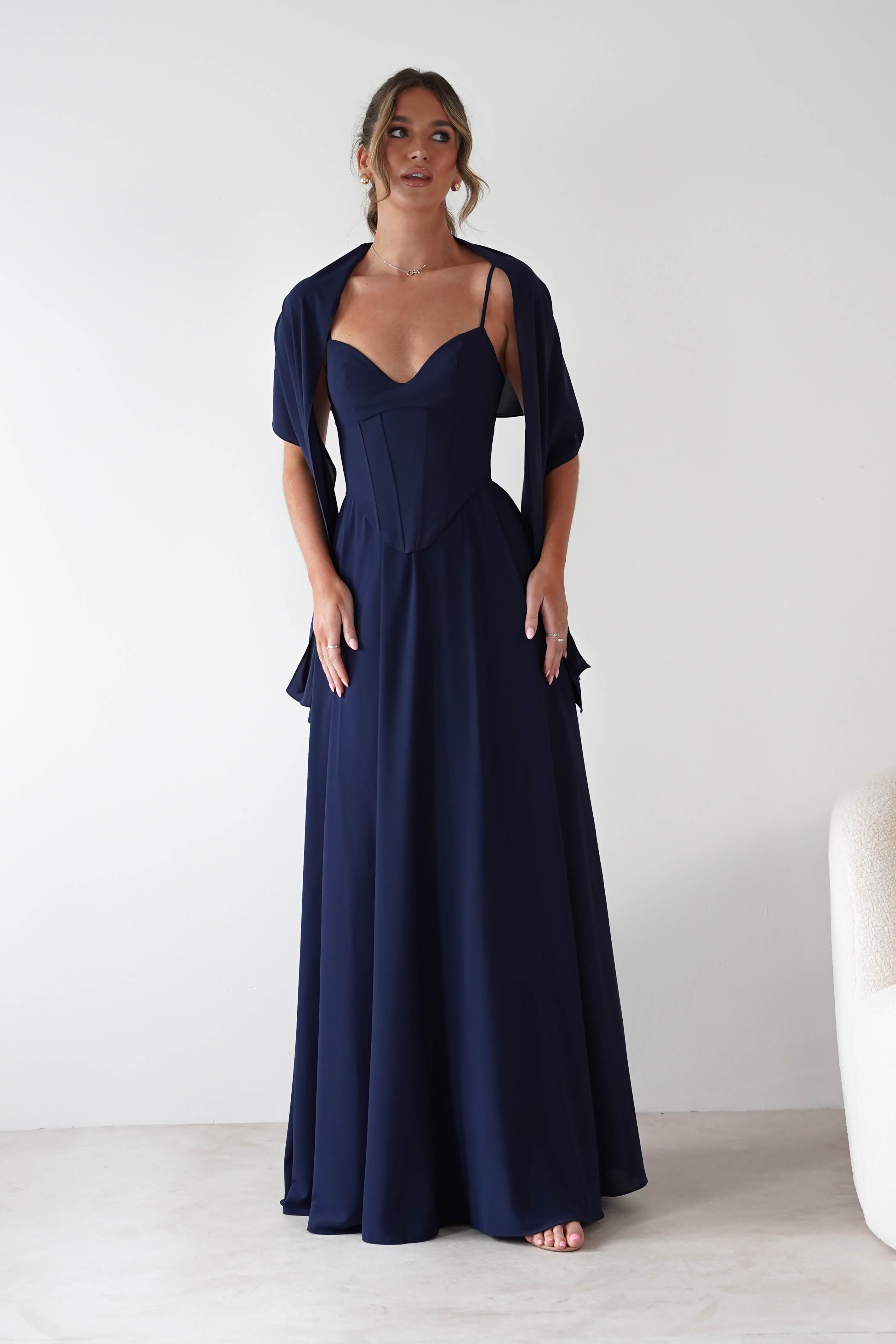 Cinderella Dresses 1*DONE -CINDERALLA-T711-NAVY GOWN