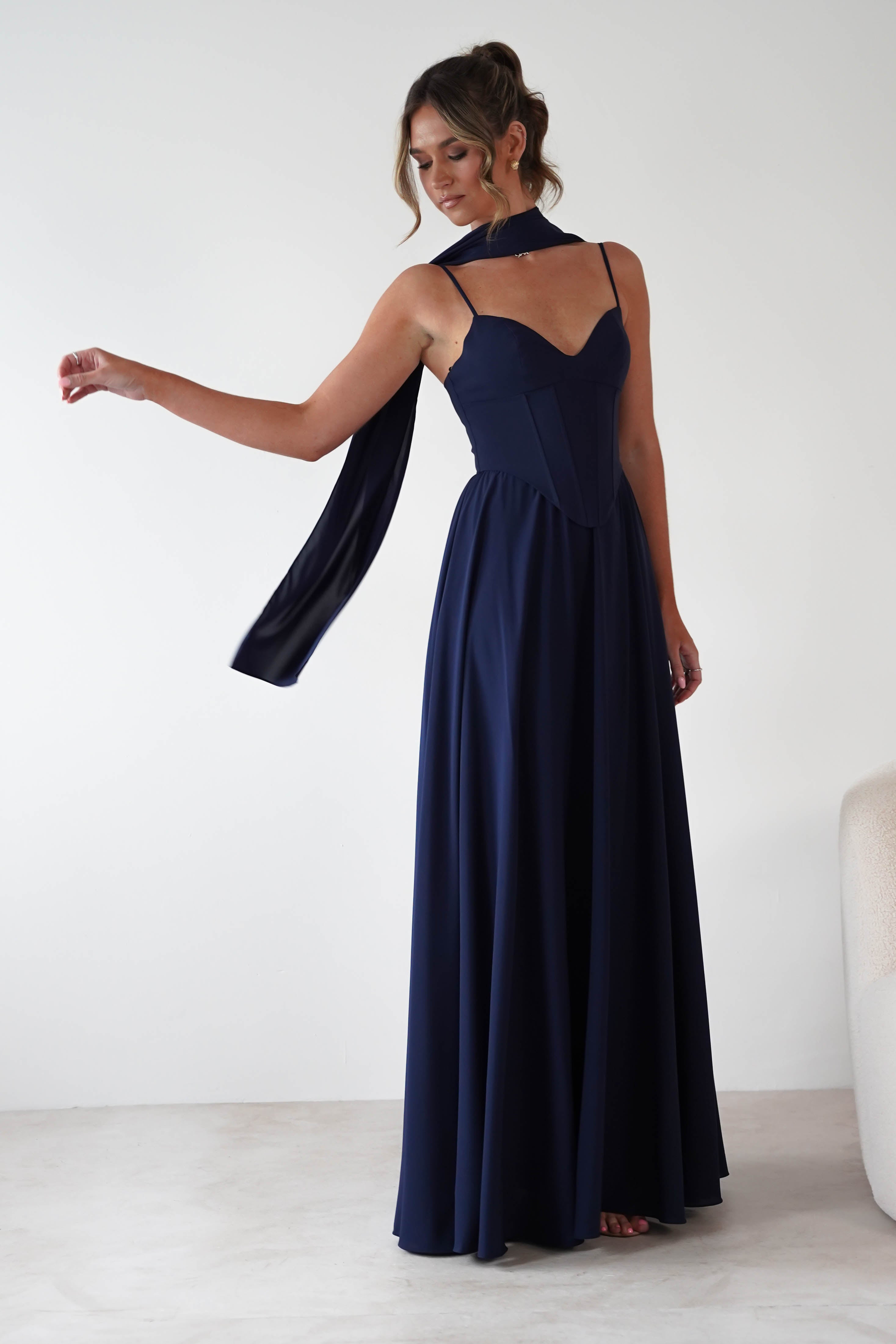 Cinderella Dresses 1*DONE -CINDERALLA-T711-NAVY GOWN