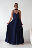 Cinderella Dresses 1*DONE -CINDERALLA-T711-NAVY GOWN