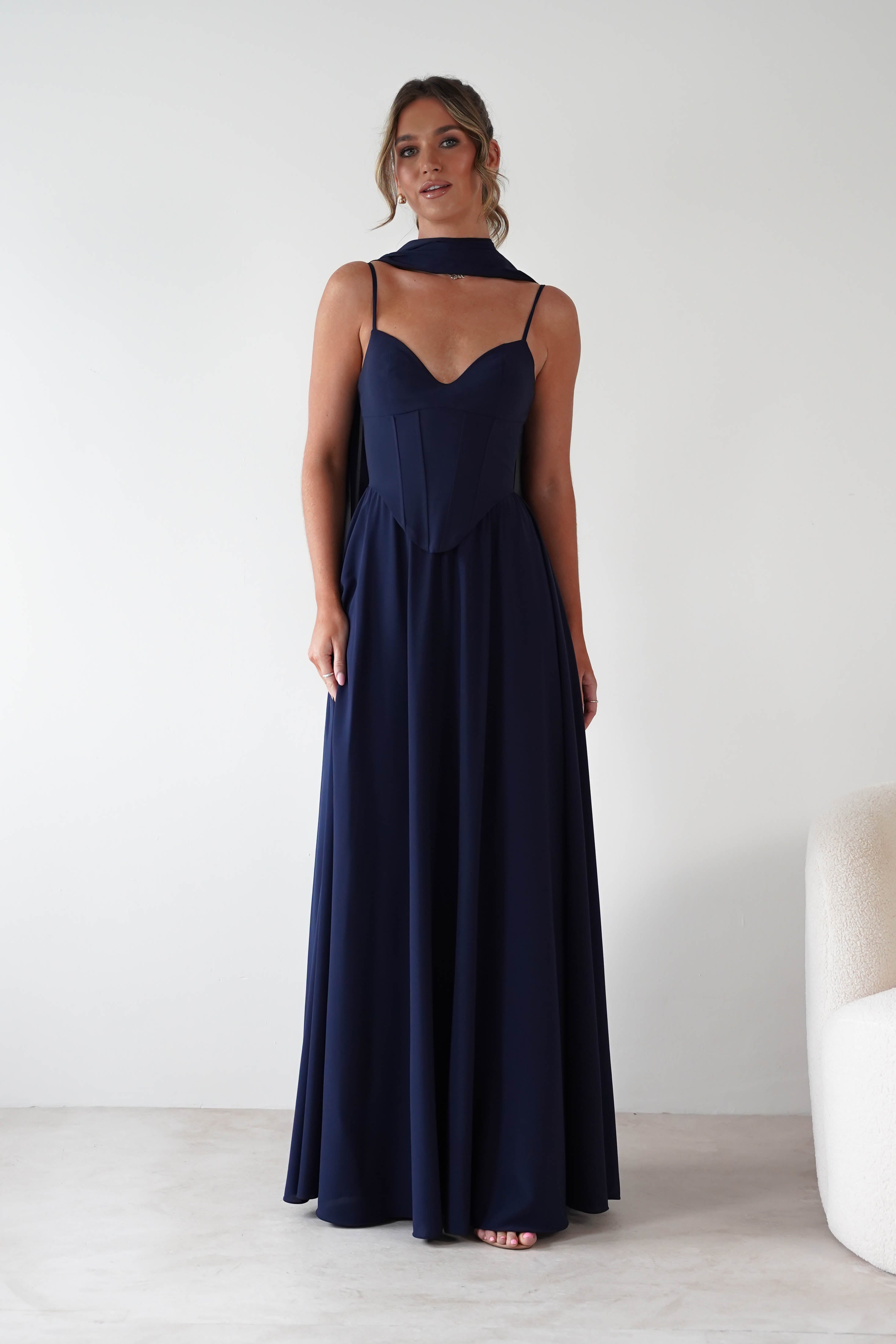 Cinderella Dresses 1*DONE -CINDERALLA-T711-NAVY GOWN
