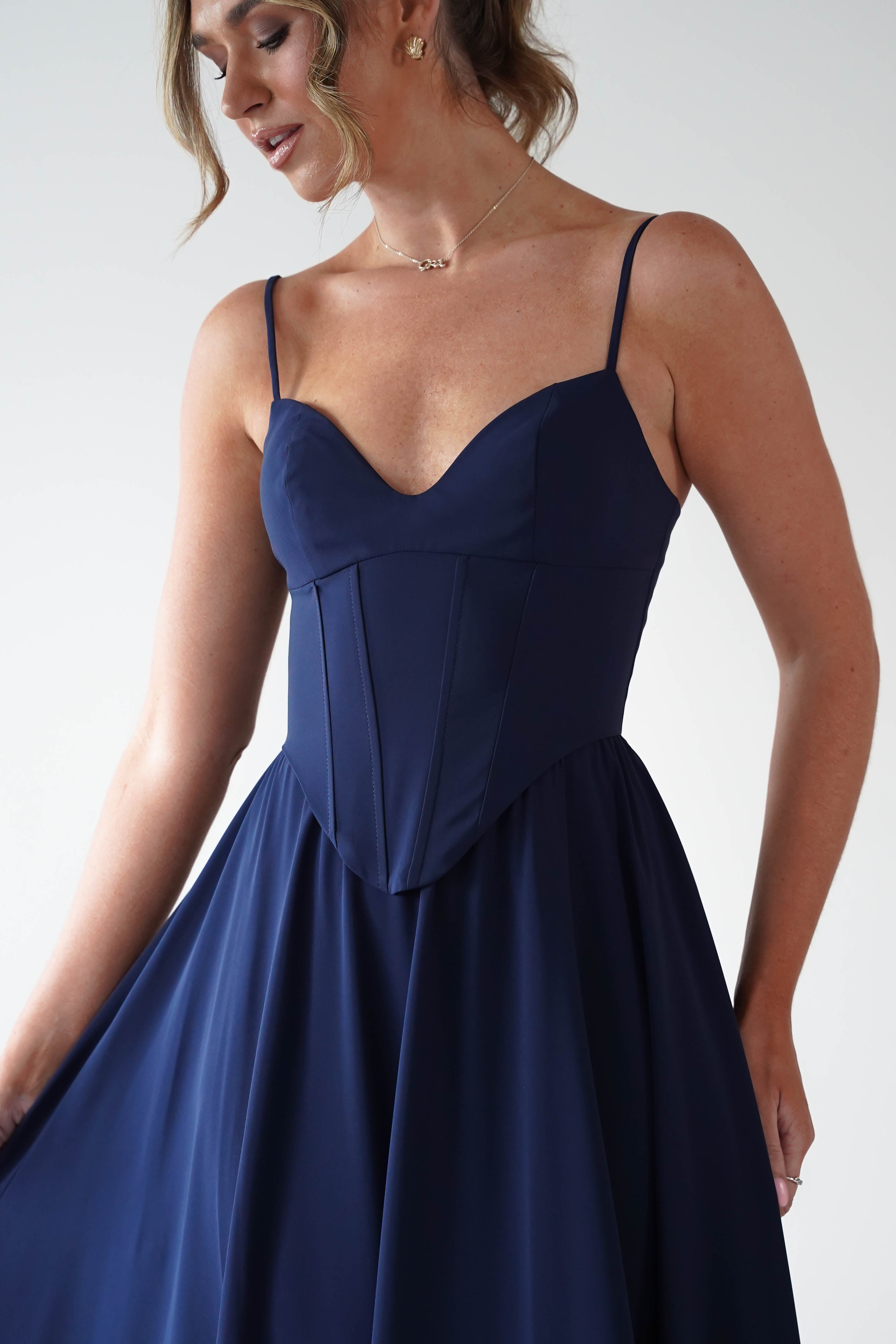 Cinderella Dresses 1*DONE -CINDERALLA-T711-NAVY GOWN