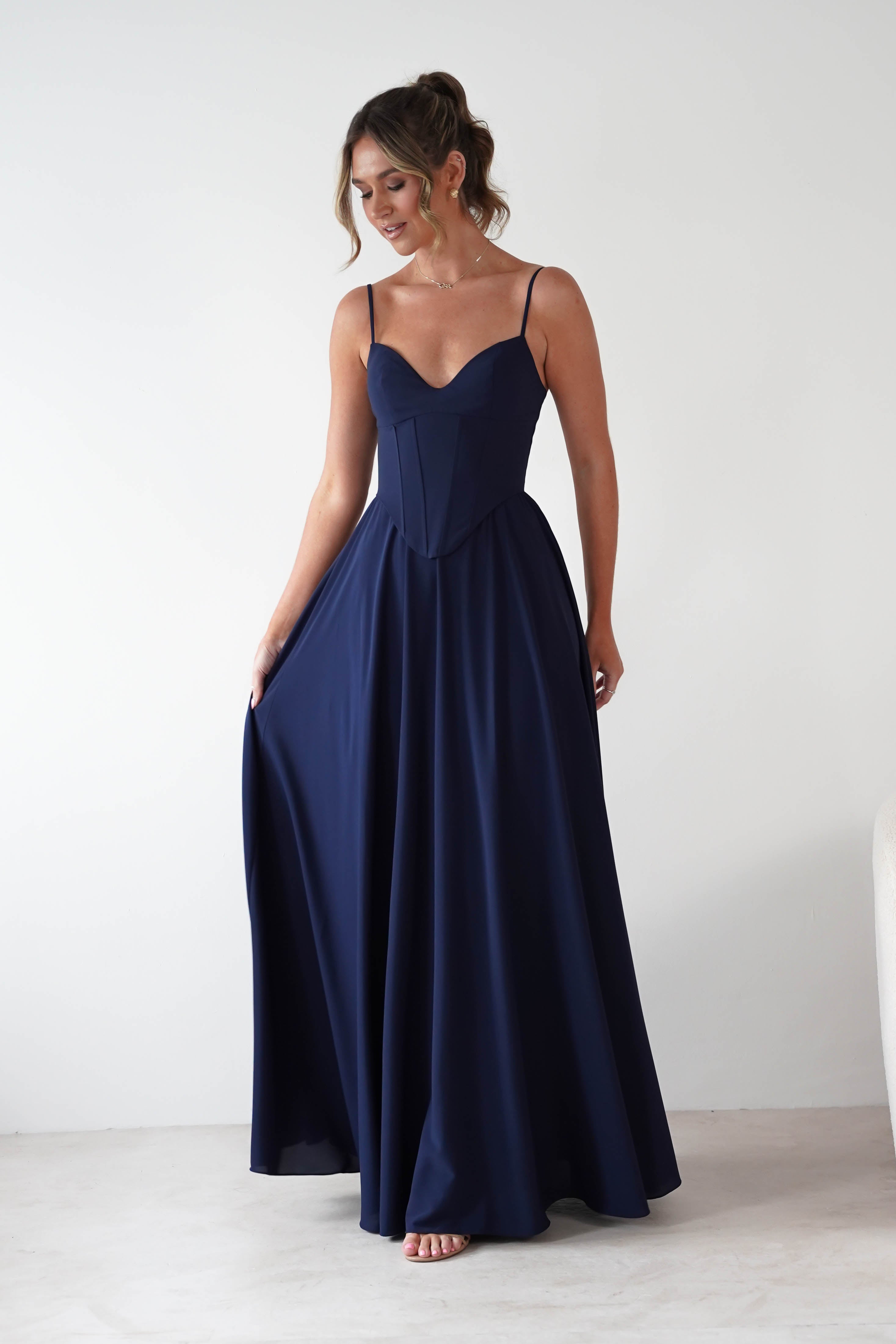 Cinderella Dresses 1*DONE -CINDERALLA-T711-NAVY GOWN