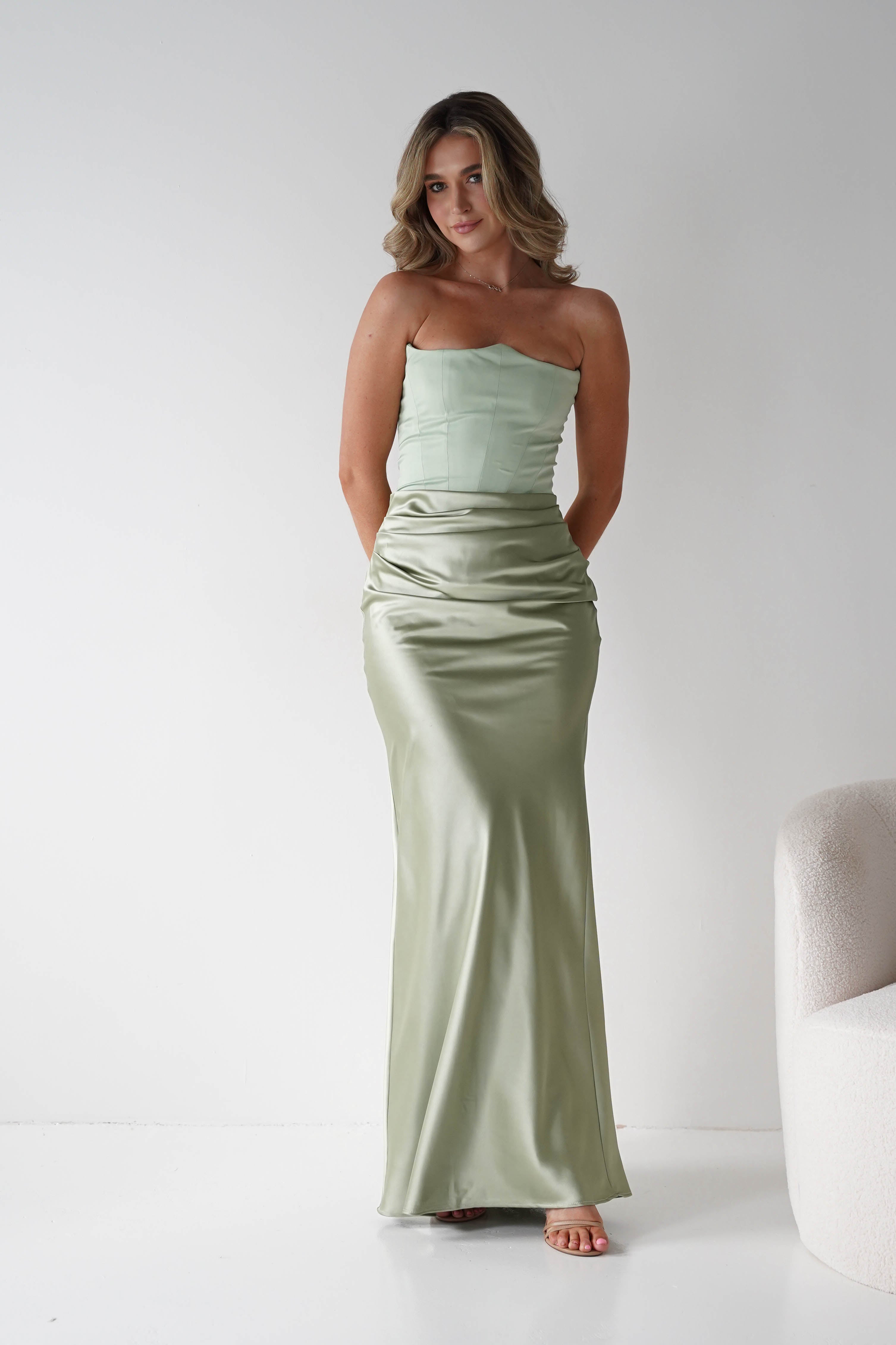 Cinderella Dresses 1*DONE -CINDERALLA-T816- CORSET SAGE GOWN