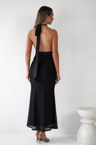 Elanor Floral Print Mesh Maxi  | Black - Oh Hello Clothing