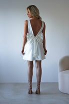 Emmie Bow Back Mini  | White - Oh Hello Clothing