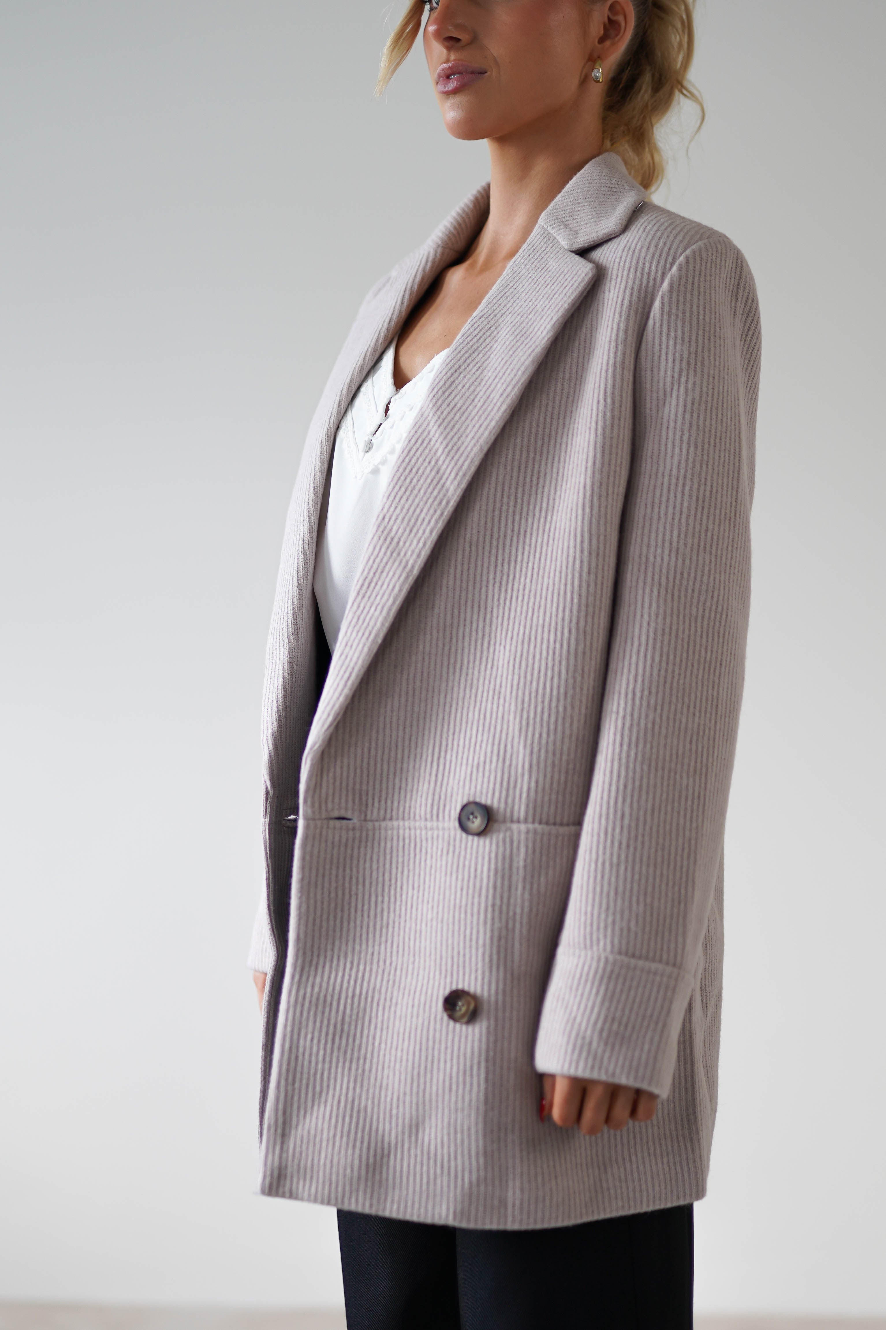 Reno Tailored Over Sized Coat | Taupe - Oh Hello Clothing