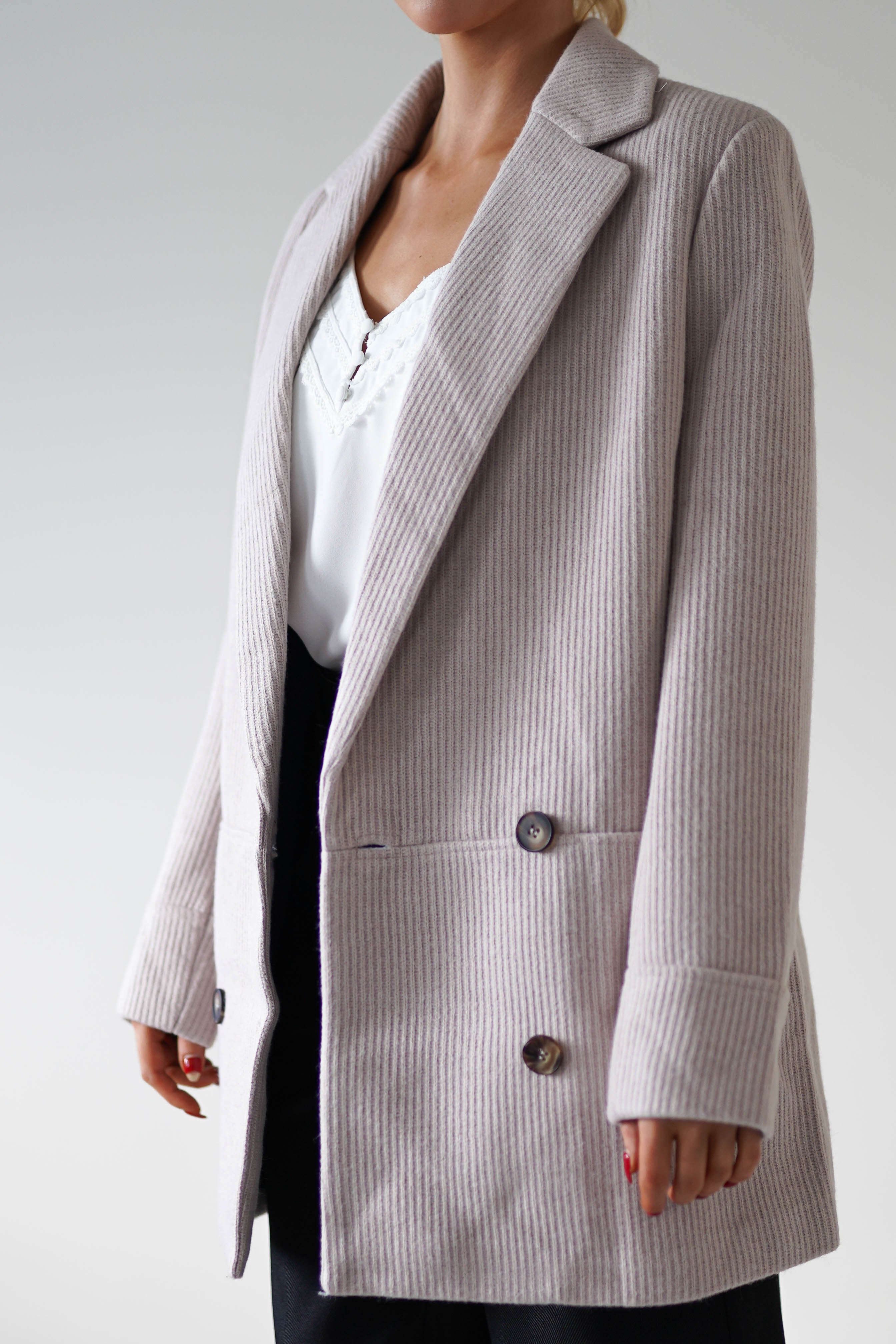 Reno Tailored Over Sized Coat | Taupe - Oh Hello Clothing