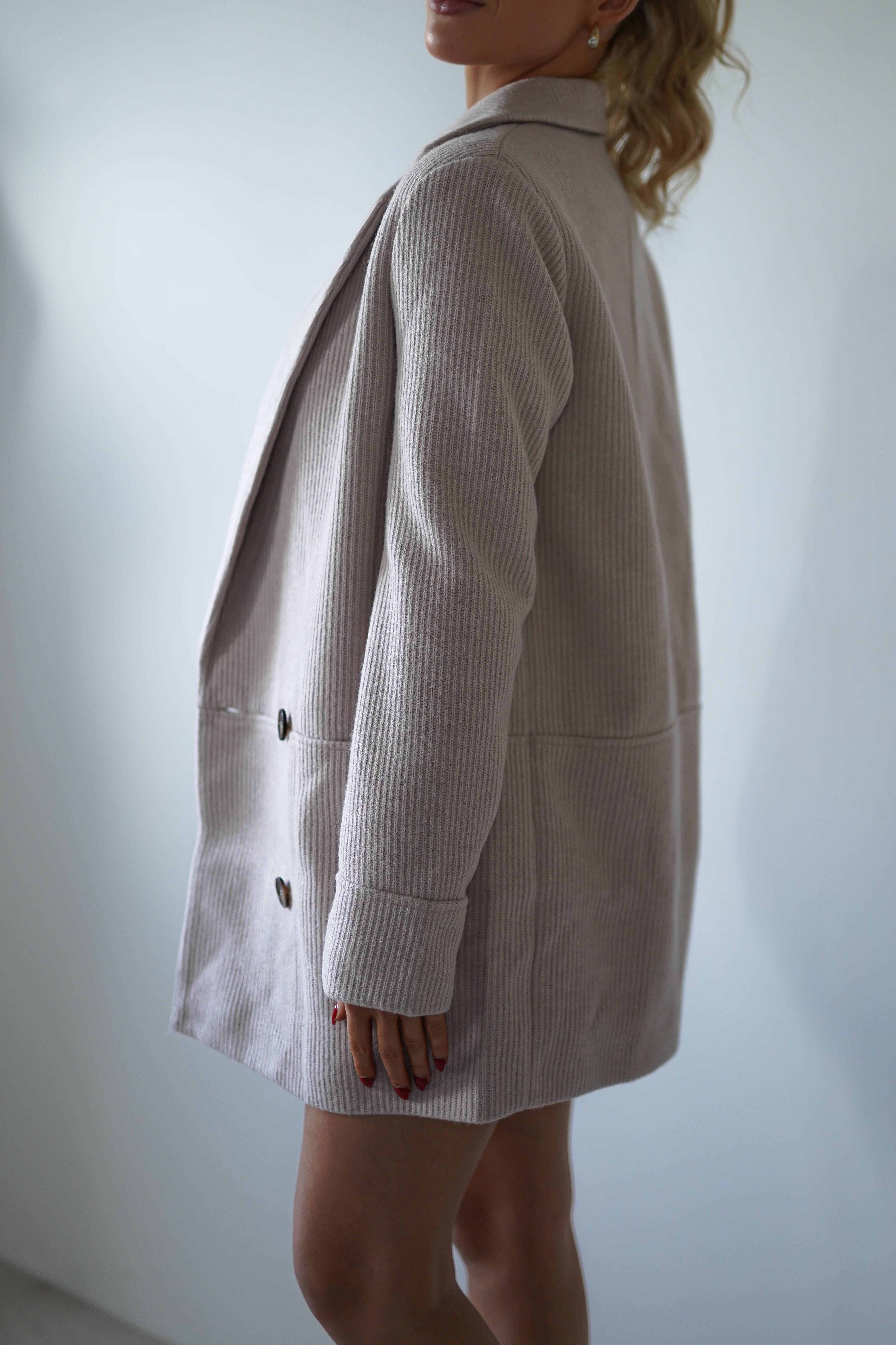 Reno Tailored Over Sized Coat | Taupe - Oh Hello Clothing