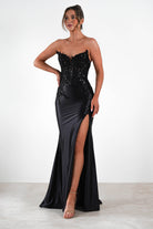 Dallas Luxe Embellished Gown | Black - Oh Hello Clothing