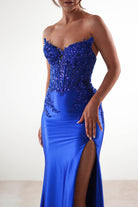 Dallas Luxe Embellished Gown | Royal Blue - Oh Hello Clothing