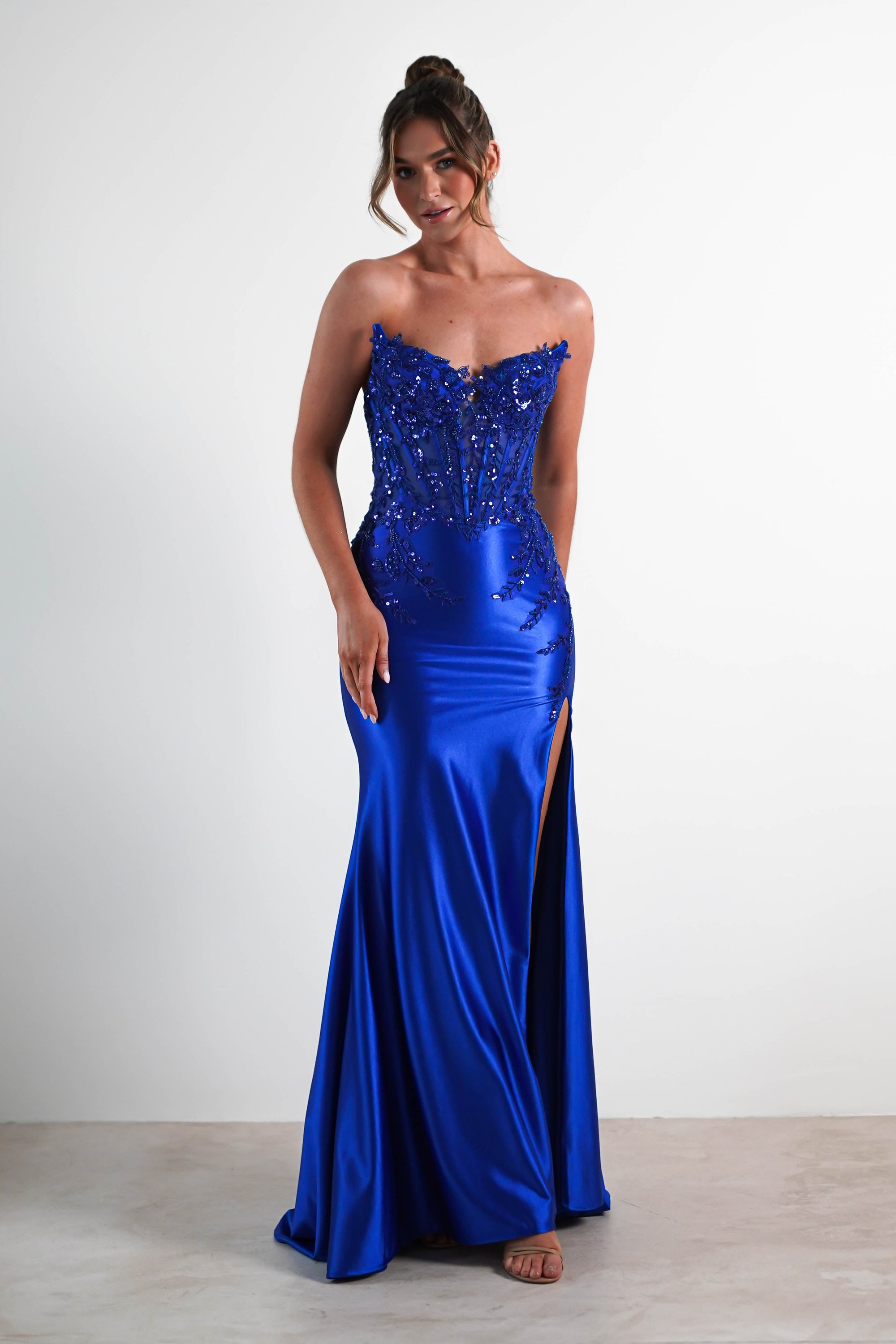 Dallas Luxe Embellished Gown | Royal Blue | Oh Hello Clothing | S (8)