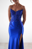 Dallas Luxe Embellished Gown | Royal Blue - Oh Hello Clothing